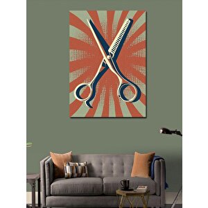 Kanvas Tablo Makas Sanatı 50x70 cm