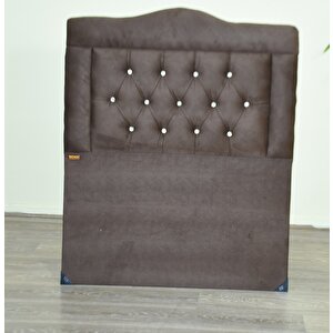 Başlık  90 Lık 17506 Tay Tüy Kahve Kumaş Dolgun Kapitone Model El Yapım