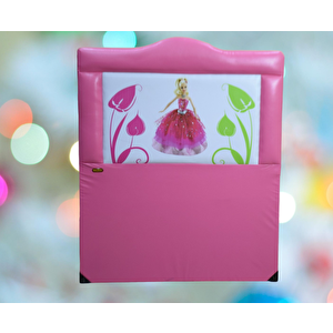 Başlık 14242 Tek Kişilik 90 Lık Suni Deri Barbi Pembe Renk Kapitone Başlık