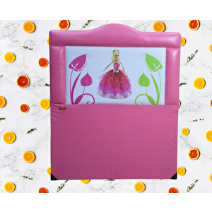 Başlık 14242 Tek Kişilik 90 Lık Suni Deri Barbi Pembe Renk Kapitone Başlık