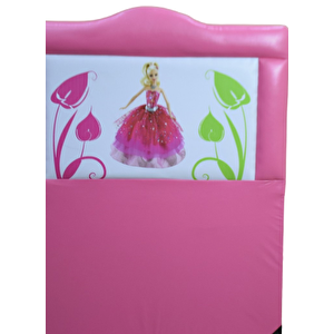 Başlık 14242 Tek Kişilik 90 Lık Suni Deri Barbi Pembe Renk Kapitone Başlık