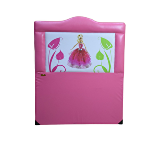 Başlık 14242 Tek Kişilik 90 Lık Suni Deri Barbi Pembe Renk Kapitone Başlık