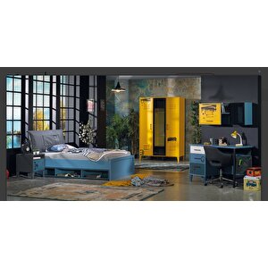 Takım Urlu Mi̇x Sari İnovasyon Model Antrasit Gri̇ Mavi̇ Renk Kombin Kutu Sevk