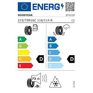 215/75r16c 116/114r Ultragrip Cargo Oto Kış Lastiği ( Üretim : 2024 )