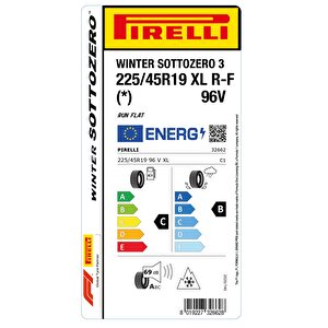 225/45 R19 96v Xl R-f Winter Sottozero 3 (*) Oto Kış Lastiği (üretim:2024)