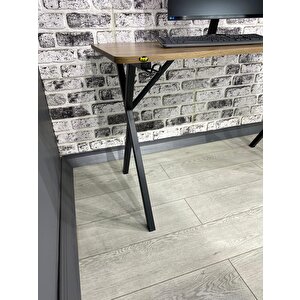Heygaming Profesyonel Oyuncu Masası Ceviz Siyah Bilgisayar Çalışma Masası 120 Cm