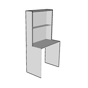 Bi̇lgi̇sayar Çalişma Masasi & Ders Çalişma Masasi - Arkasi Kapali
