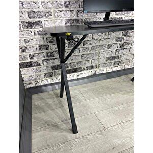 Heygaming Profesyonel Oyuncu Masası Siyah Bilgisayar Çalışma Masası 120 Cm