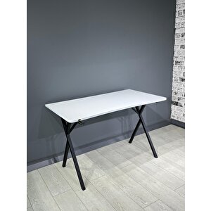 Heygaming Profesyonel Oyuncu Masası Beyaz Siyah Bilgisayar Çalışma Masası 120 Cm