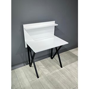 Maya Raflı Çalışma Masası Beyaz 82 Cm