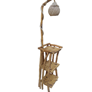 Lambader 18564 St Atmaca 3 Kitaplık Raflı Model Doğal Malzem Kuru Zeytin Çam Dalı