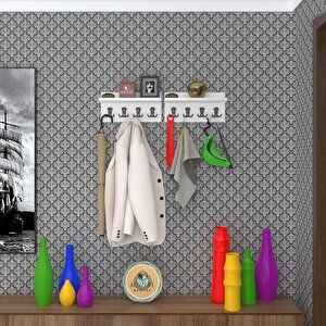 Elbise Askılığı Karayemiş2 Byz 26*076*12 Vestiyer Portmanto Askı Askılık 8 Adet Askı