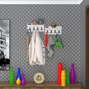 Elbise Askılığı Karayemiş2 Byz 26*076*12 Vestiyer Portmanto Askı Askılık 8 Adet Askı