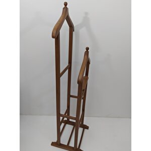 Dilsiz Uşak St 17731 Çi̇ft Tepe Havluluk Model  Ceviz Askılık Kayın Torna El Yapım