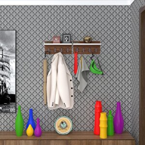 Elbise Askılığı Karayemiş2 Cvz 26*076*12 Vestiyer Portmanto Askı Askılık 8 Adet Askı