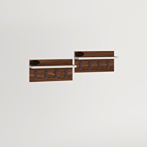 Kenzlife Elbise Askılığı Karayemiş2 Cvz 26*076*12 Vestiyer Portmanto Askı Askılık 8 Adet Askı