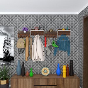 Elbise Askılığı Karayemiş4 Cvz 26*152*12 Vestiyer Portmanto Askı Askılık 16 Adet Askı