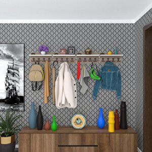 Elbise Askılığı Karayemiş4 Crd 26*152*12 Vestiyer Portmanto Askı Askılık 16 Adet Askı