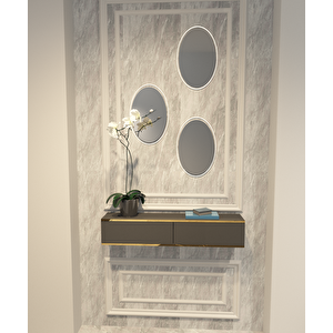 Mobi̇lya Gezegeni̇ Rossi̇ Dresuar 90 Cm Antrasi̇t Gold