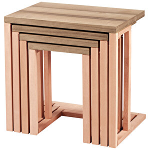 Zigon 16803 C Model Sehpa Kayin Aslan Tekerlek Ayak Mdf Tabla Kutu Sevk El Yapım
