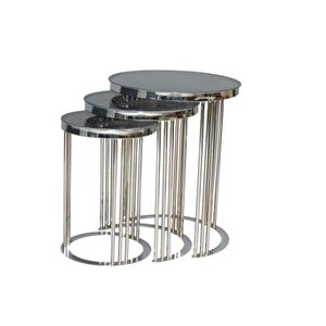 Brc Zigon C Model 3lü Siyah Temper Cam Metal Transmisyon Krom Renk Kaplam El Yapı