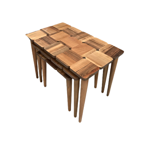 Zigon St 17951 Klasik Kare Tabla Model Kayın Retro Ayk Parlak Ceviz Natüre Elyapı