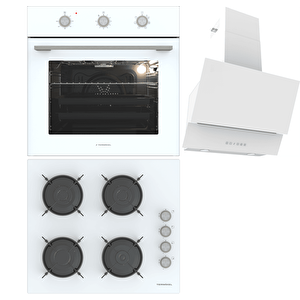 Ankastre Set (bo O6435c W + Bh P6144c W + Argemon Ww60)