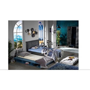 Karyola Ve Yavrulu Karyola 14506 Urlu Mi̇x İroni̇ İnovasyon Model Raf Detay Mavi̇ Kombin