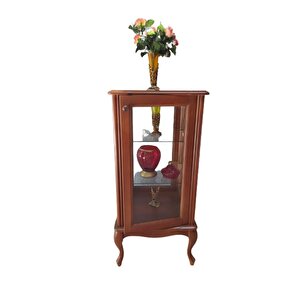 Gümüşlük Vitrin 19737 Kare Model 120 Parlak Ceviz Kayın Lükens Aslan Ayk El Yapım