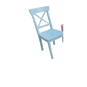 Sandalye 14174 Çapraz Model Klasik Mobilya Kayın Torna Retro 4renk Parlak El Yapı
