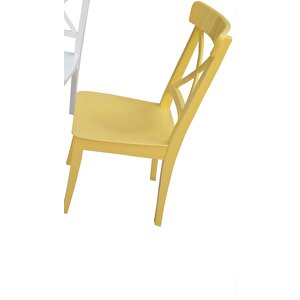 Sandalye 14174 Çapraz Model Klasik Mobilya Kayın Torna Retro 4renk Parlak El Yapı