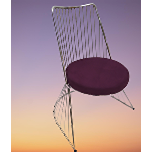 Masa 14151 Tel Sandalye Metal Nikelaj Ayak Japon Temper Balık Sürü Cam El Yapım