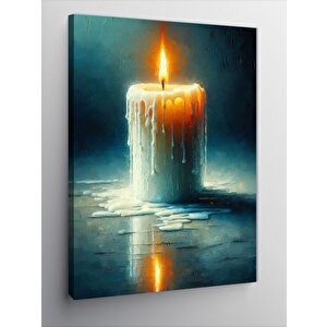 Kanvas Tablo Mum Işığı 100x140 cm