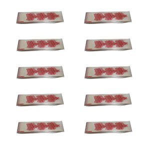 Çatal Kaşık Bıçak Poşeti - Afiyet Olsun Yazılı Baskılı - Şeffaf - 1 Kg. Lık 10 Paket