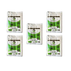 Doğanpack Şeffaf Naylon 2 Lik 23x36 Cm. Bakkaliye Poşeti Torbası - 1 Kg. - Ort. 190 Adet - 5 Paket