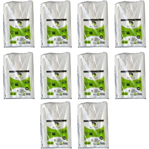 Doğanpack Şeffaf Naylon 5 Lik 30x52 Cm. Bakkaliye Poşeti Torbası - 10 Kg. -ort. 850 Adet - 10 Paket