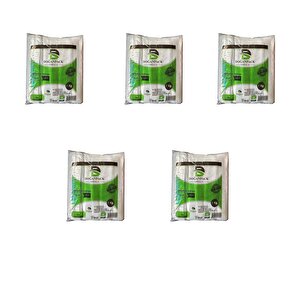 Doğanpack Şeffaf Naylon 1 Lik 20x30 Cm. Bakkaliye Poşeti Torbası - 5 Kg. - 5 Paket