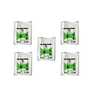 Doğanpack Şeffaf Naylon 3 Lük 25x42 Cm. Bakkaliye Poşeti Torbası - 5 Kg. - Ort. 700 Adet - 5 Paket