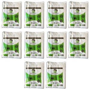 Doğanpack Şeffaf Naylon 2 Lik 23x36 Cm. Bakkaliye Poşeti Torbası - 1 Kg. - Ort. 190 Adet - 10 Paket