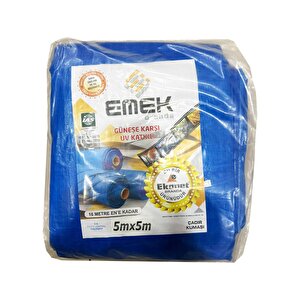 Emek Çadır Kumaşı Branda Tente Uv Güneşlik Gölgelik Koruma Yağmur Su Geçirmez - 5x5 Metre - 3 Paket