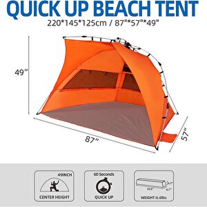Quickup A1 Otomatik Plaj Çadırı