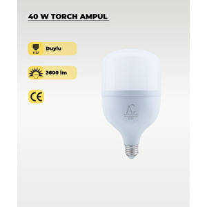 40w Torch Led Ampul 3200k (sarı Işık)