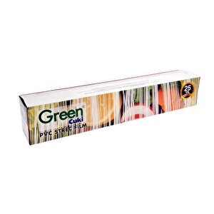 Green Pvc Streç Film Folyo - Gıdaya Uygun - 9 Mikron - 45 Cm. X 300 Metre - 3 Paket