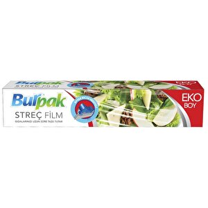 Burpak Şeffaf Mutfak Rulo Streç Film Folyo - 45 Cm. X 166 Metre - 9 Mikron - Gıdaya Uygun - 3 Paket
