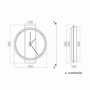 Sconce Led Duvar Aplik  Ø30cm 18watt