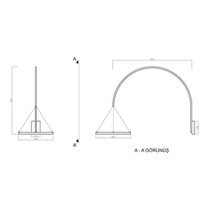 Hoope Led Aplik  Ø40cm 23 Watt