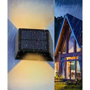 Çift Yönlü Ayarlanabilir Solar Aplik 3200k Sarı Işık