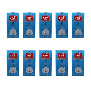 Tm Temsan Beyaz Ventilli Ffp2 Nr Toz İş Güvenlik Sanayi Boya Konik Maske - 20 Adetlik 10 Paket