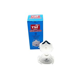 Tm Temsan Beyaz Ventilli Ffp2 Nr Toz İş Güvenlik Sanayi Boya Konik Maske - 20 Adetlik 10 Paket