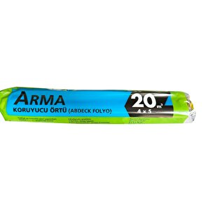 Arma Naylon Tadilat Boya Koruyucu Örtü Poşet Folyo - 4x5 Metre - 20 M2 - 10 Paket